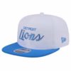 Detroit Lions Snapback Hat - White/Blue