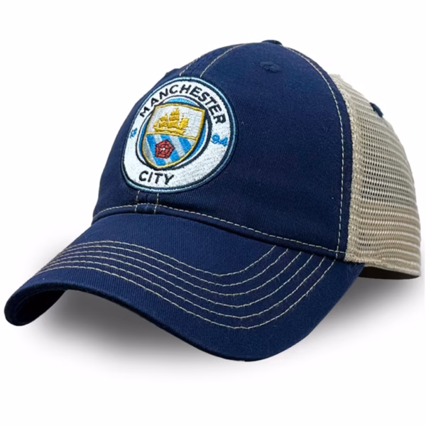 Manchester City Trucker Adjustable Hat - Navy
