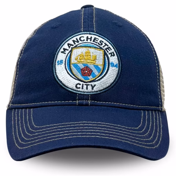 Manchester City Trucker Adjustable Hat - Navy