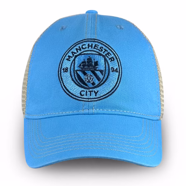 Manchester City Vintage Trucker Adjustable Hat - Sky Blue