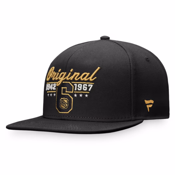 NHL Fanatics Original Six Snapback Hat - Black