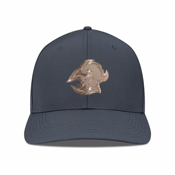 Buffalo Sabres Levelwear Rise Copper Insignia Flex Hat - Charcoal