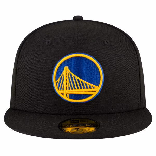 Golden State Warriors  Fitted Hat - Black