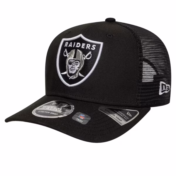Las Vegas Raiders Stretch-Snap Hat - Black
