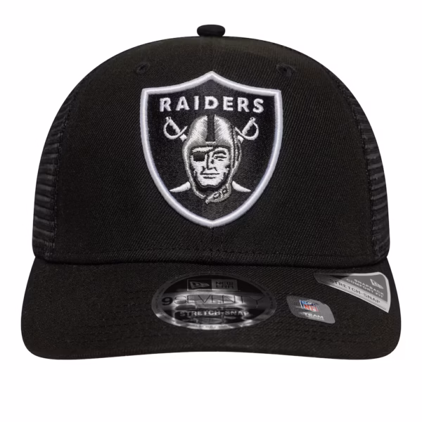 Las Vegas Raiders Stretch-Snap Hat - Black