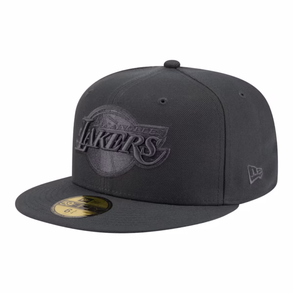Los Angeles Lakers Fitted Hat - Charcoal